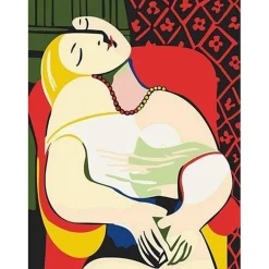 Peinture au numéro : Picasso Le Rêve - sans châssis en bois - Figured'Art