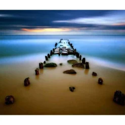 Peinture au numéro : Pont dans l'Eau - sans châssis en bois - Figured'Art