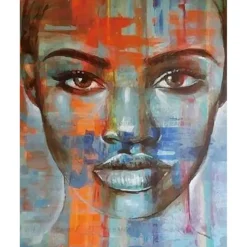 Peinture au numéro : Regard de Femme - sans châssis en bois - Figured'Art