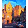 Peinture au numéro : Rue Edinburgh - sans châssis en bois - Figured'Art