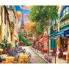 Peinture au numéro : Ruelle à paris - sans châssis en bois - Figured'Art
