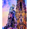 Peinture au numéro : Statue Edinburgh - sans châssis en bois - Figured'Art