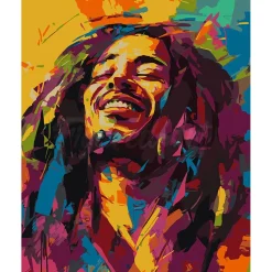 Peinture au numéro : Street Art Reggae - toile tendue sur châssis - Figured'Art