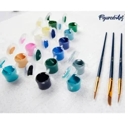 Peinture au numéro : Van gogh - tournesols - sans châssis en bois - Figured'Art