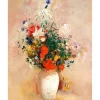 Peinture au numéro : Vase de Fleurs - Odilon Redon - toile tendue sur châssis - Figured'Art