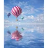 Peinture au numéro : Vol en Montgolfière - sans châssis en bois - Figured'Art