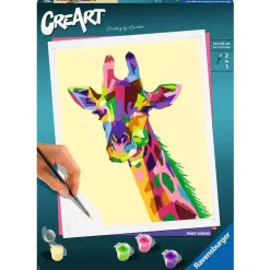 Peinture au numéro adulte : CreArt Girafe - Ravensburger