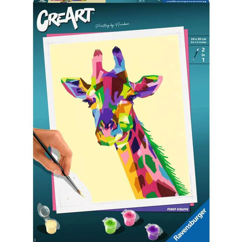 Peinture au numéro adulte : CreArt Girafe - Ravensburger