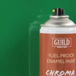 Peinture Chroma Gloss Enamel (Résistant Carburant) Vert (400ml Aerosol) - Guild Materials - Guild Materials