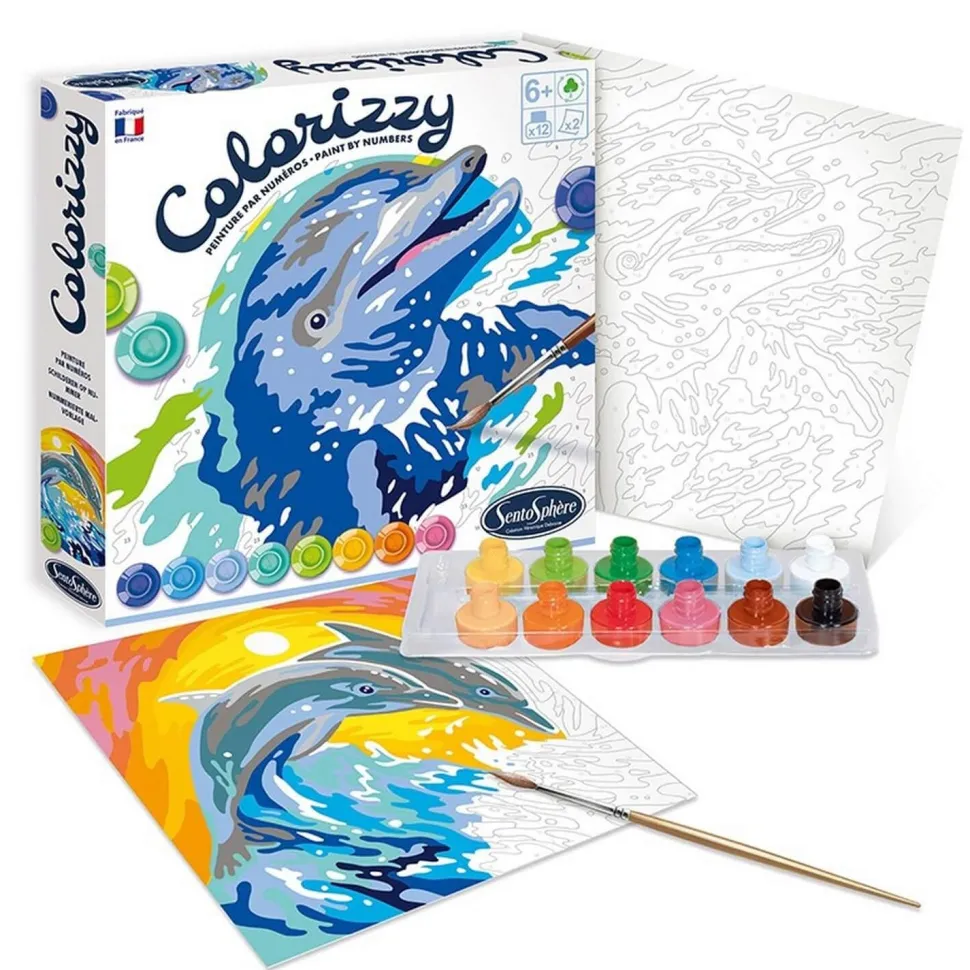 Peinture Colorizzy : Dauphins - Sentosphère