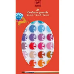 Peinture Gouache : 36 couleurs - Djeco