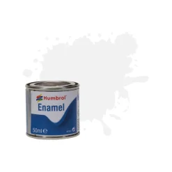 Peinture N°34 Blanc - Mat : Enamel : 50 ml - Humbrol