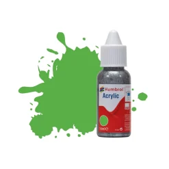 Peinture N°208 Vert signal Fluorescent - Brillant : Acrylique : 14 ml - Humbrol