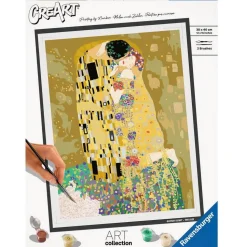 Peinture par numéro CréArt - Art collection : Le Baiser (Klimt) - Ravensburger