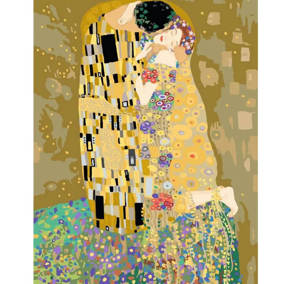 Peinture par numéro CréArt - Art collection : Le Baiser (Klimt) - Ravensburger