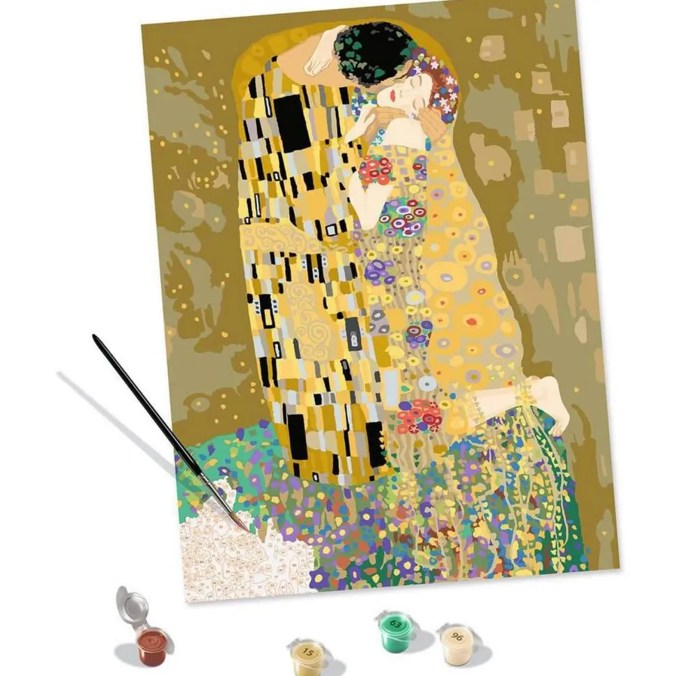 Peinture par numéro CréArt - Art collection : Le Baiser (Klimt) - Ravensburger