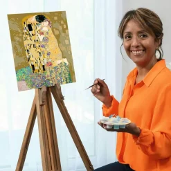 Peinture par numéro CréArt - Art collection : Le Baiser (Klimt) - Ravensburger