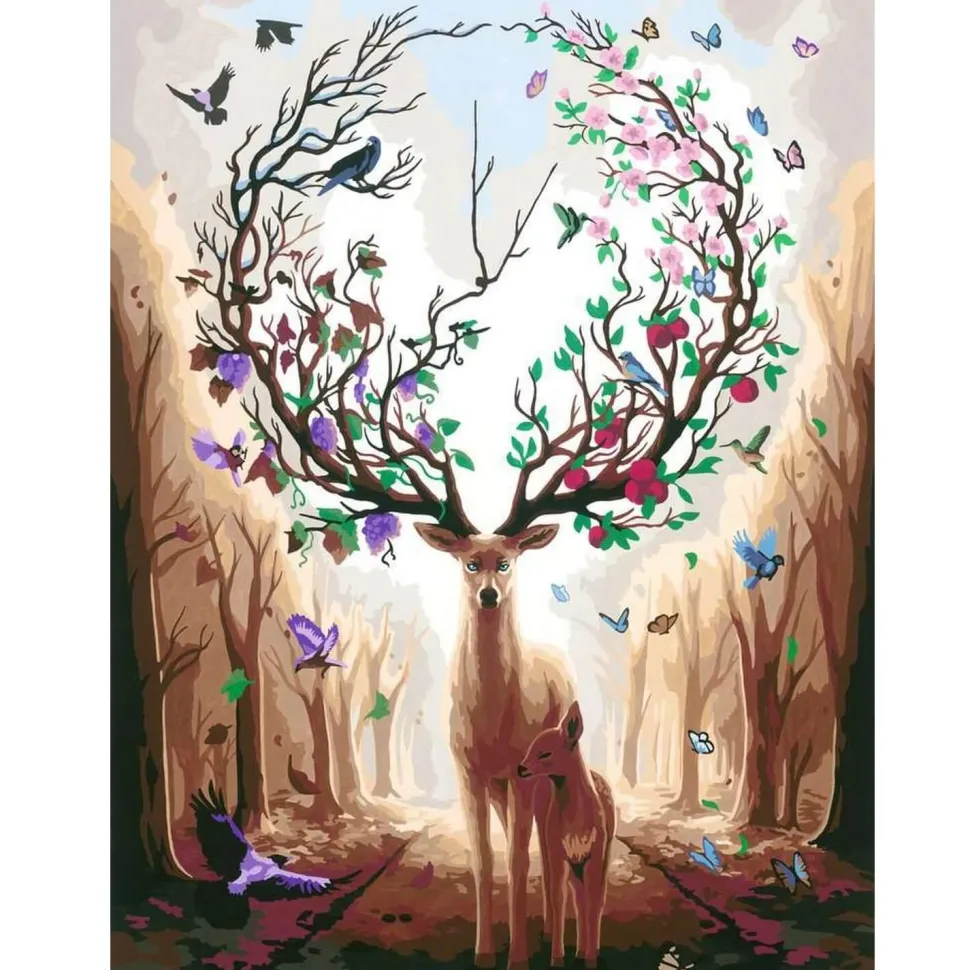 Peinture par numéros CréArt : cerf magique - Ravensburger