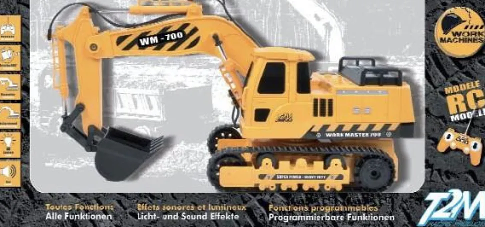 Pelleteuse radiocommandée - T2M-RC