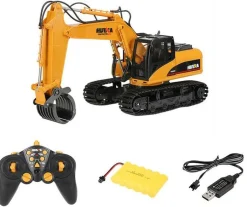 Pelleteuse Timber Grabber 1/14 RTR 2.4Ghz avec pinces métal - Hui Na Toys