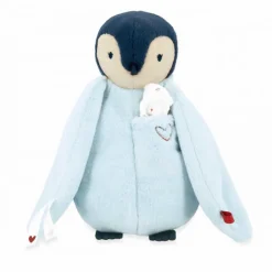 PELUCHE A BISOUS MANCHOT BLEU - Kaloo