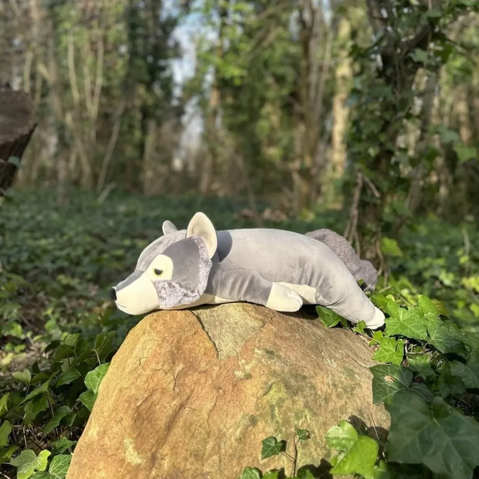 Peluche Nemu Nemu Loulou - Loup - Taille L - Trousselier