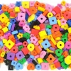 Perles en mousse caoutchoutée : 250 pièces en 10 couleurs - Eduplay