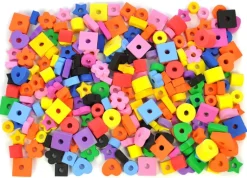 Perles en mousse caoutchoutée : 250 pièces en 10 couleurs - Eduplay