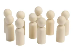 Personnes en bois set de 10 grands - Eduplay