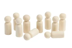 Personnes en bois set de 10 petits - Eduplay