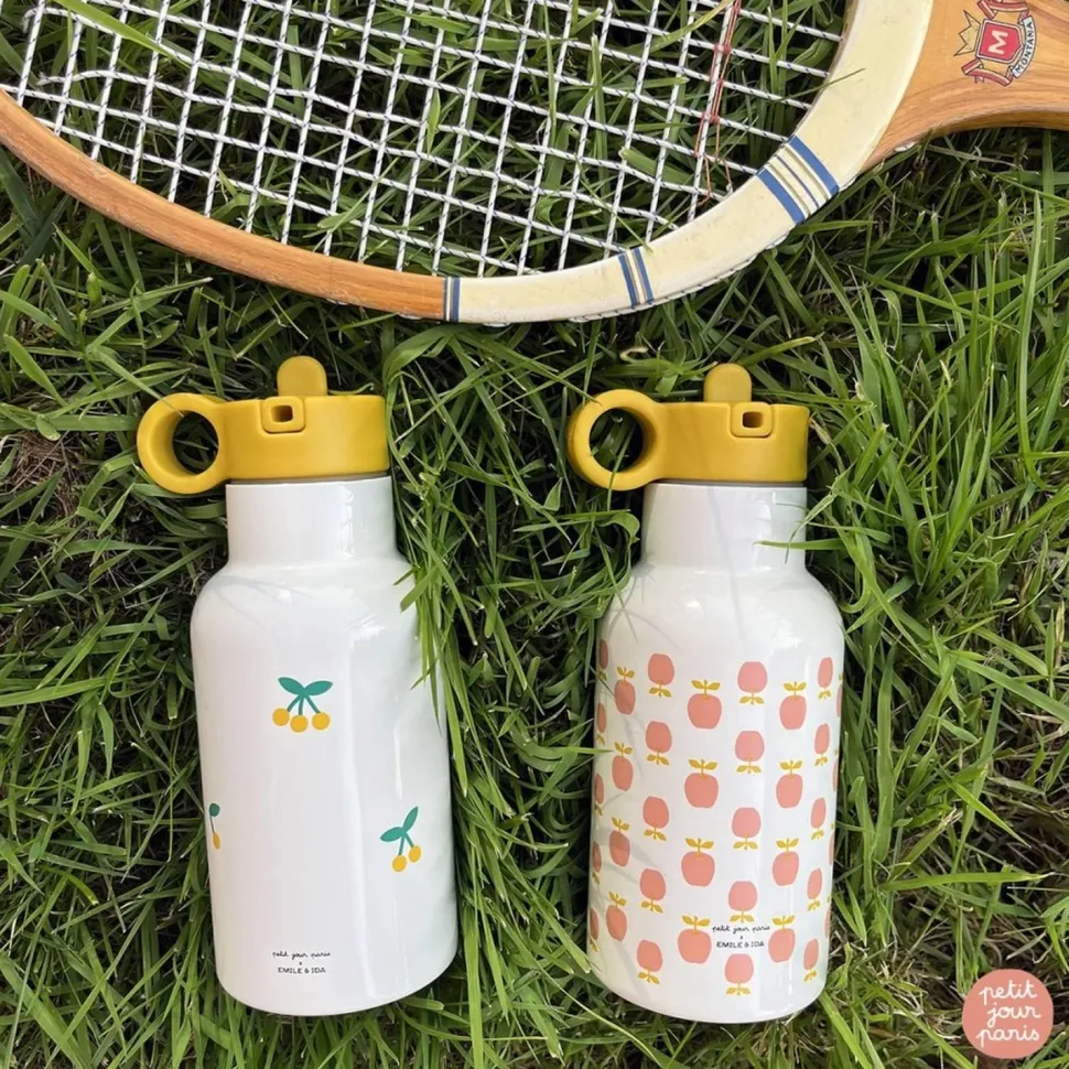 PETITE GOURDE ISOTHERME : CERISE ÉMILE & IDA (0.35L) - Petit Jour Paris