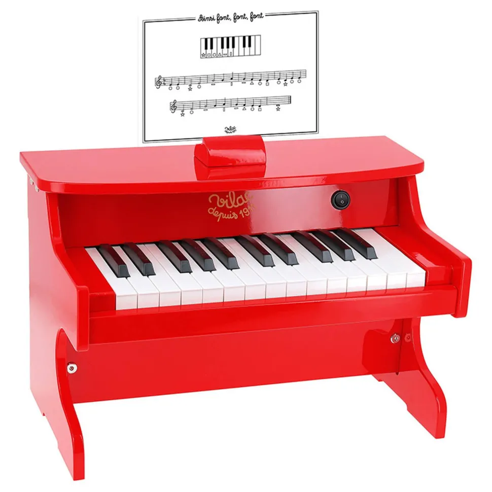 Piano électronique en bois - Rouge - Vilac