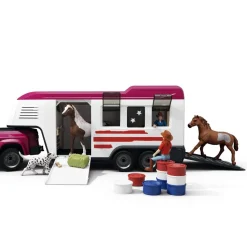 Pick-up et sa grande remorque équestre - Schleich