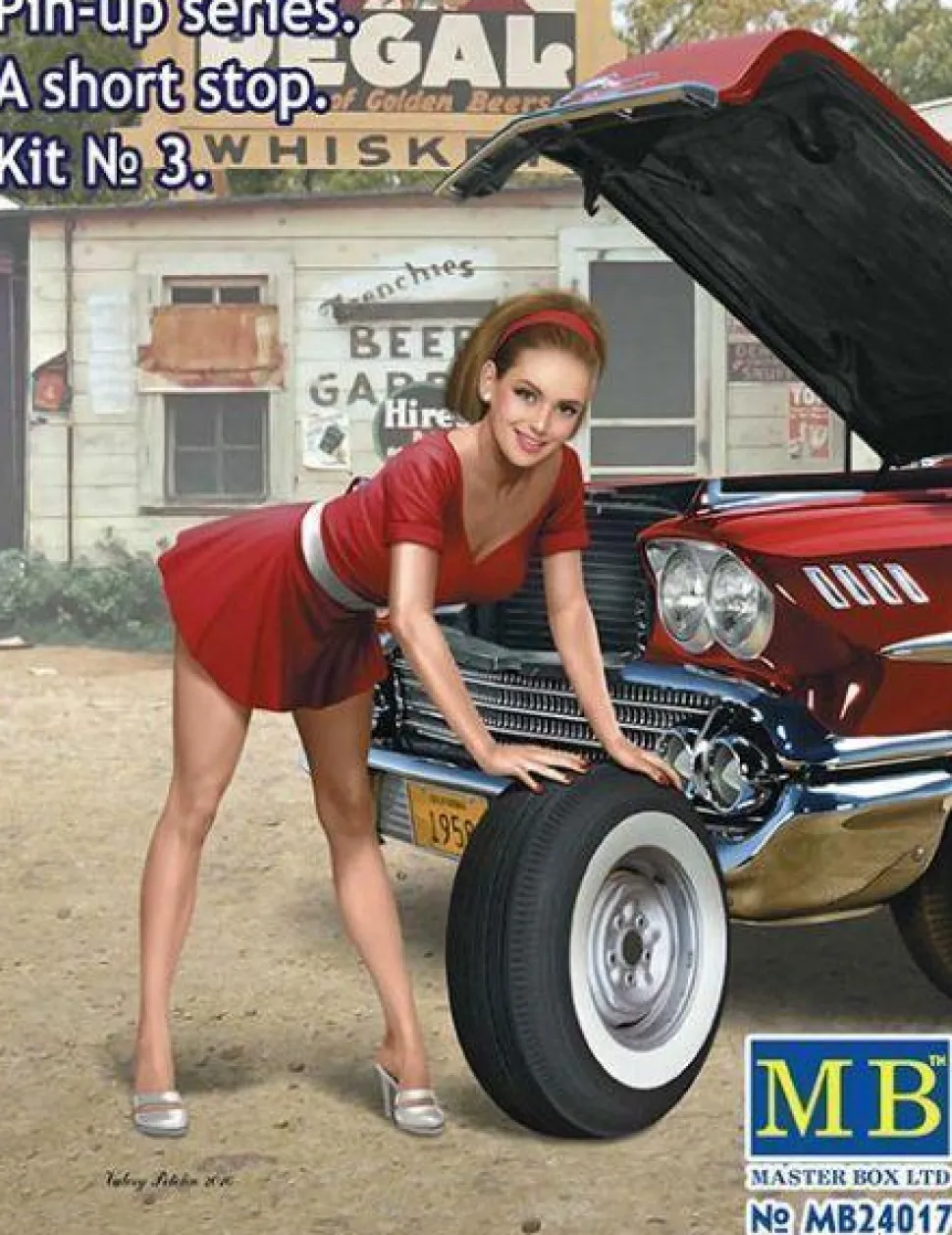 Pin-up series.A short stop.Kit No.3 - 1:24e - Master Box Ltd. - Master Box