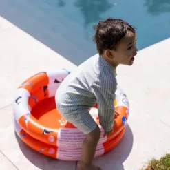Piscine Bébé - Baleine Rouge-Blanc - 60 Cm - Swim Essentials