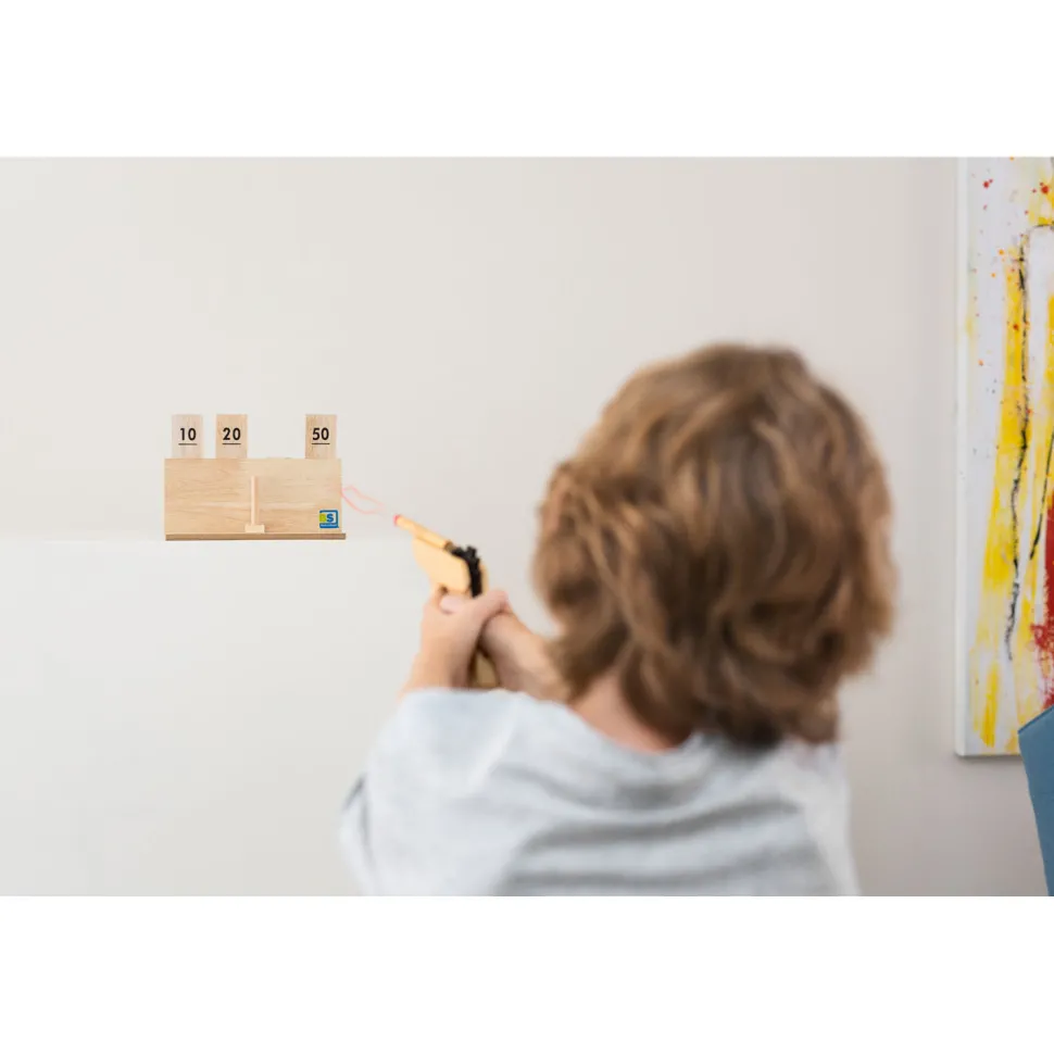 Pistolet à élastique et cible - BS Toys