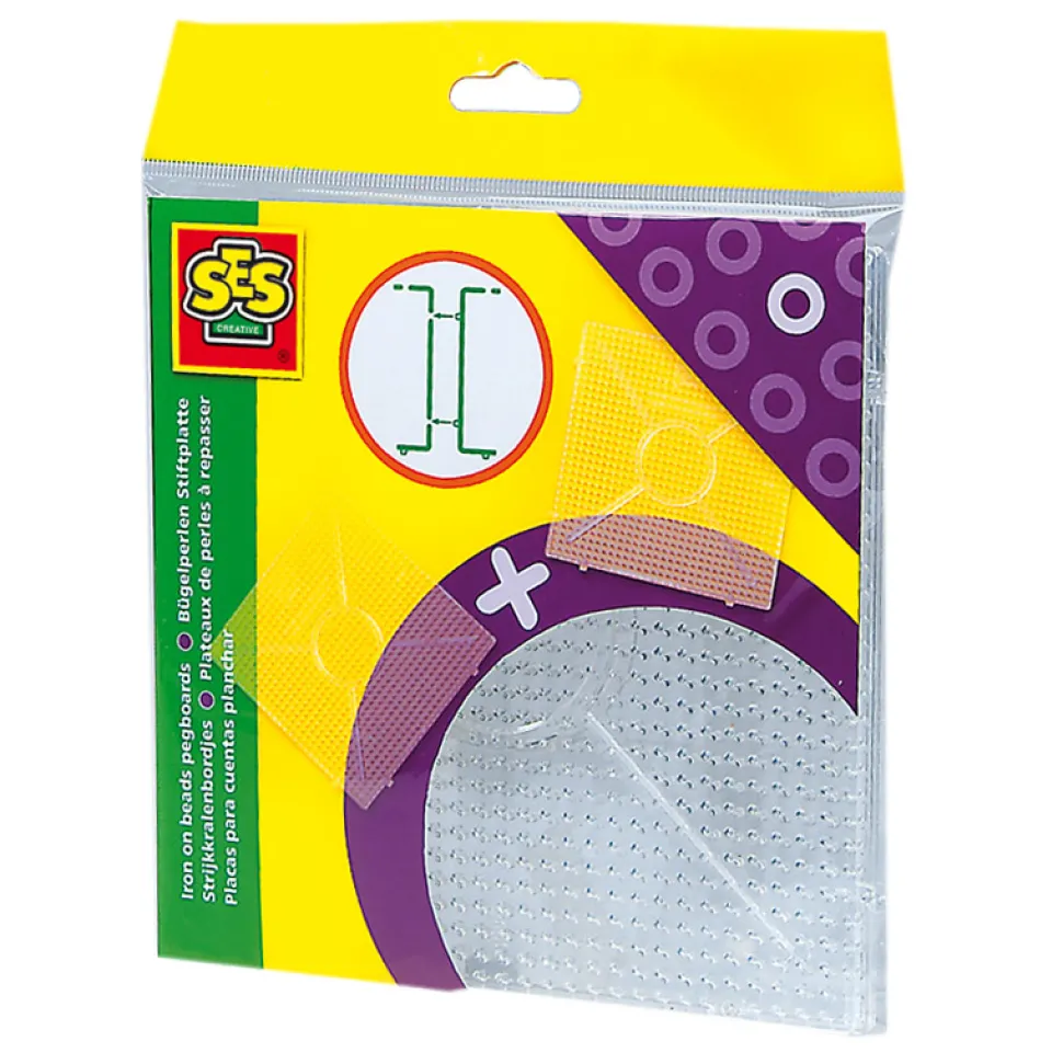 Plaque pour perles Technique à repasser : 2 plateaux transparents - SES Creative