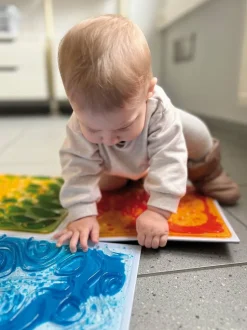 Plaques sensorielles avec liquide Set de 4 - Eduplay