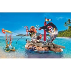 Playmobil 71794 : Pirate avec radeau flottant, canons et trésor - Playmobil