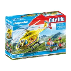 Playmobil 71203 City life : Hélicoptère de secours - Playmobil