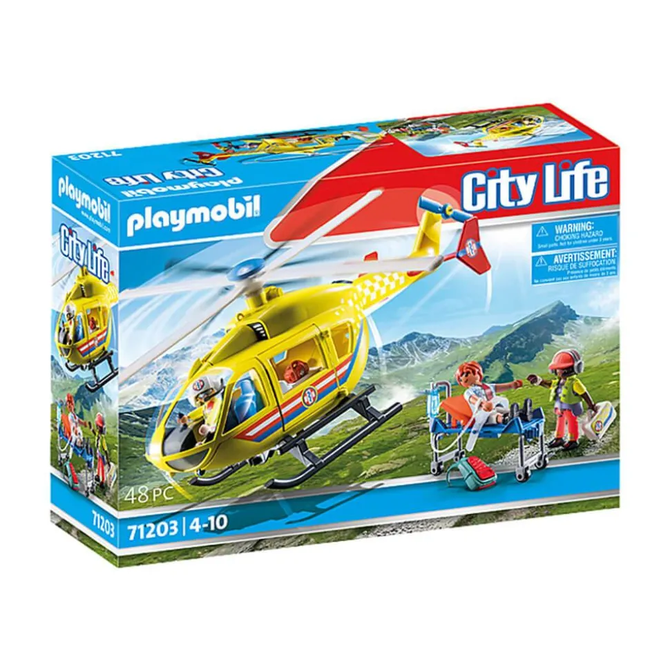 Playmobil 71203 City life : Hélicoptère de secours - Playmobil