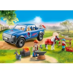 Playmobil 70518 Country : Maréchal-ferrant et véhicule - Playmobil