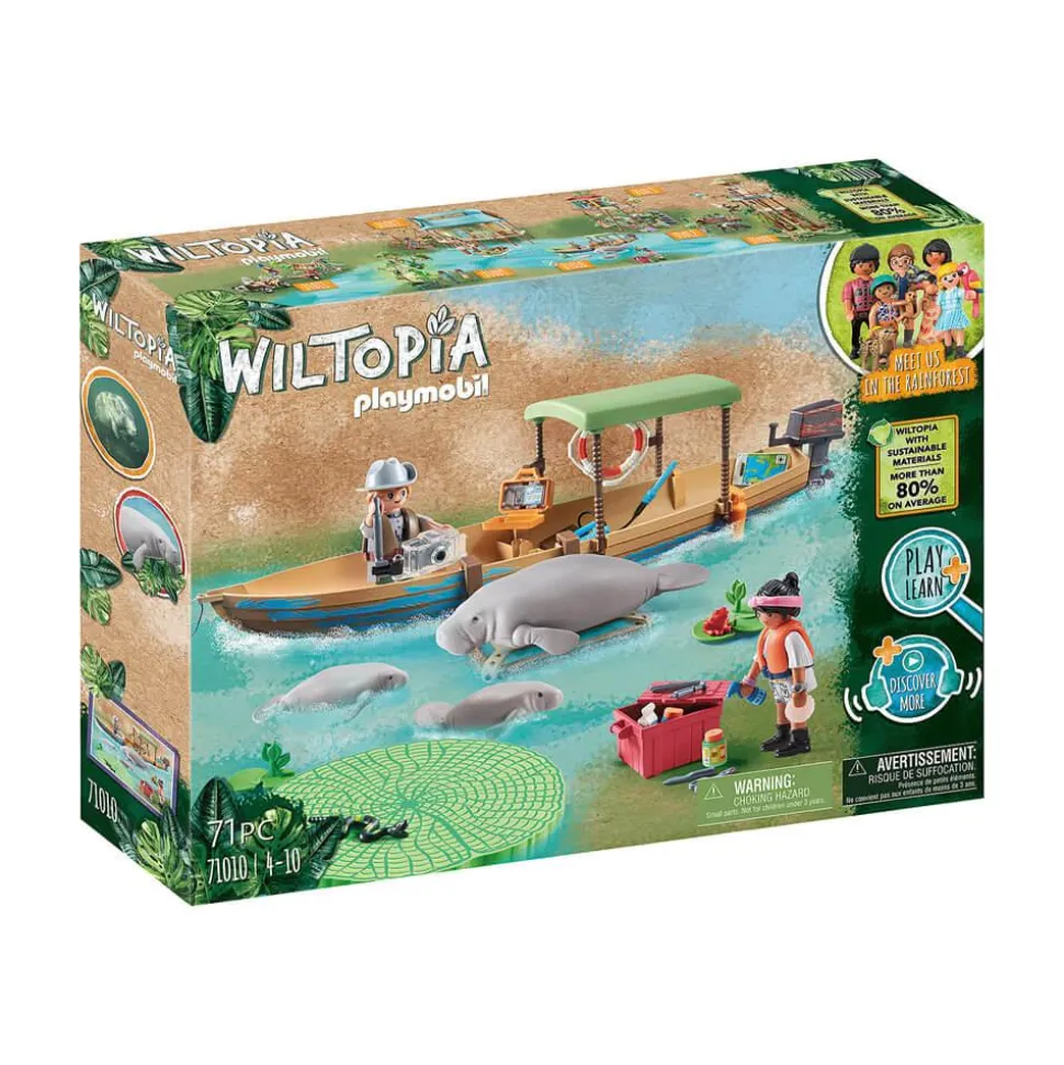 Playmobil 71010 Wiltopia : : Pirogue et lamantins - Playmobil