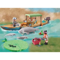 Playmobil 71010 Wiltopia : : Pirogue et lamantins - Playmobil