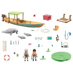 Playmobil 71010 Wiltopia : : Pirogue et lamantins - Playmobil