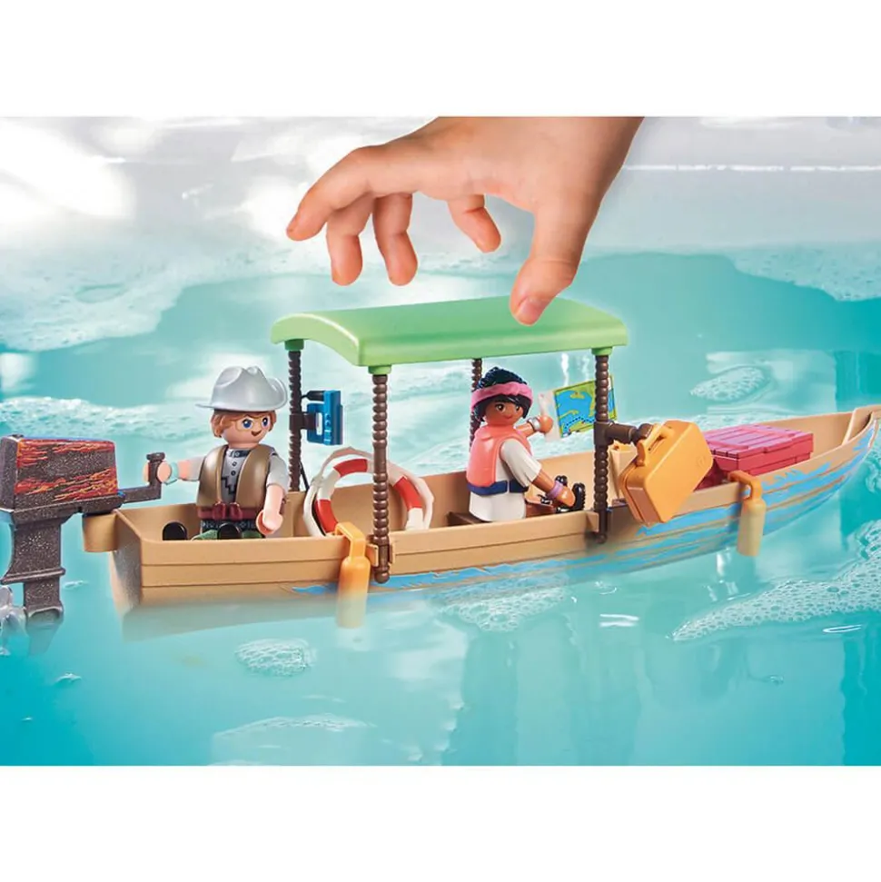 Playmobil 71010 Wiltopia : : Pirogue et lamantins - Playmobil
