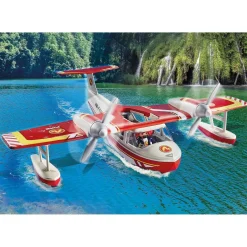 Playmobil Action Heroes : Hydravion avec pompier - Playmobil
