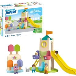 Playmobil Junior 71703 : Aire de jeux avec toboggan géant - Playmobil