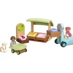 Playmobil Junior 71691 : Etal de fruits et légumes bio - Playmobil