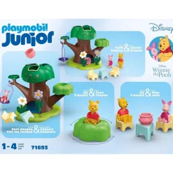Playmobil Junior & Disney 71693 : Winnie l'ourson et Porcinet avec cabane - Playmobil